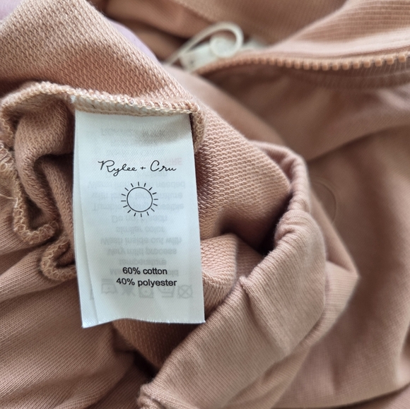 Rylee + Cru Peach Quarter-Zip Sweater Womens Size XS - Picture 5 of 7